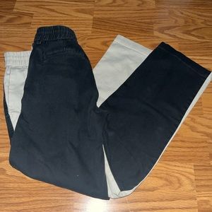 Welcome Skateboards Pull On Pant Mens Small Black Cream Drawstring